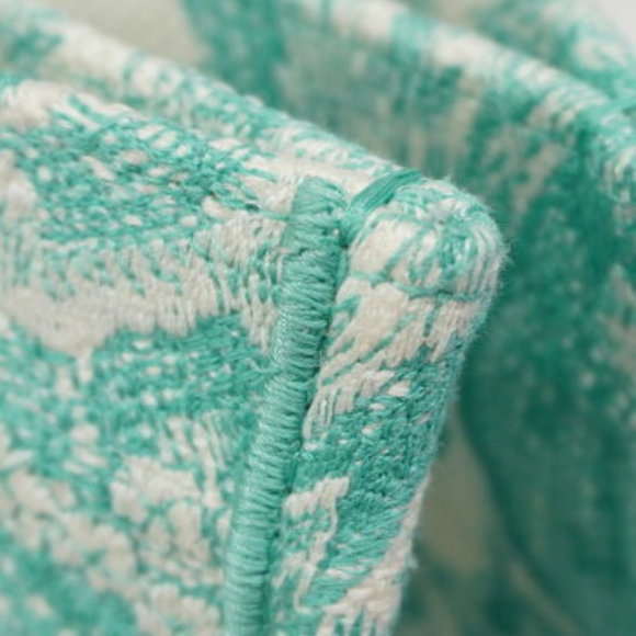 Christian Dior Tote Bag Book Canvas White Green - Picture 7 of 9